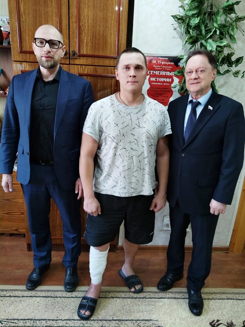 Навестили бойца СВО